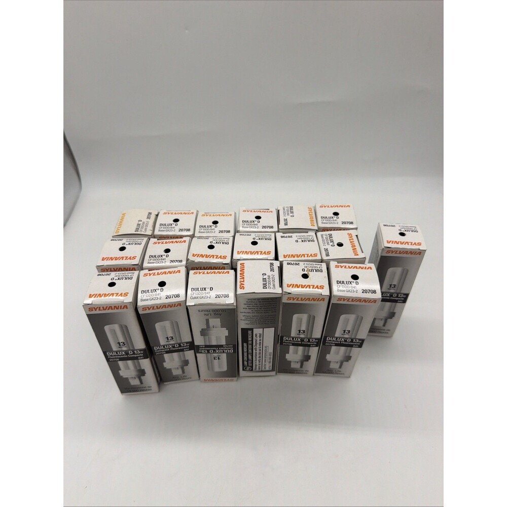 19 Sylvania DULUX D 13W 841 Compact Fluorescent Bulb 20708 4000